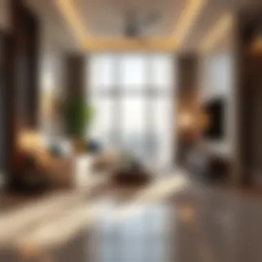 Modern Living Spaces in Al Wasl Building Interior features of the Al Wasl Building emphasizing modern living spaces