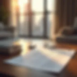 Illustration of apartment insurance documents and coverage options