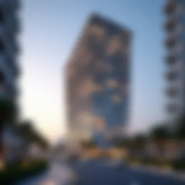 Modern Architectural Design of Avari Building A striking view of the Avari Building showcasing its modern architectural design in Tecom.