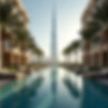 Luxurious amenities surrounding Al Burj Tower, highlighting lifestyle options