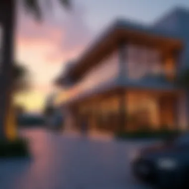 Popular Gym at Sunset in Barsha Heights Exterior view of a popular gym in Barsha Heights during sunset