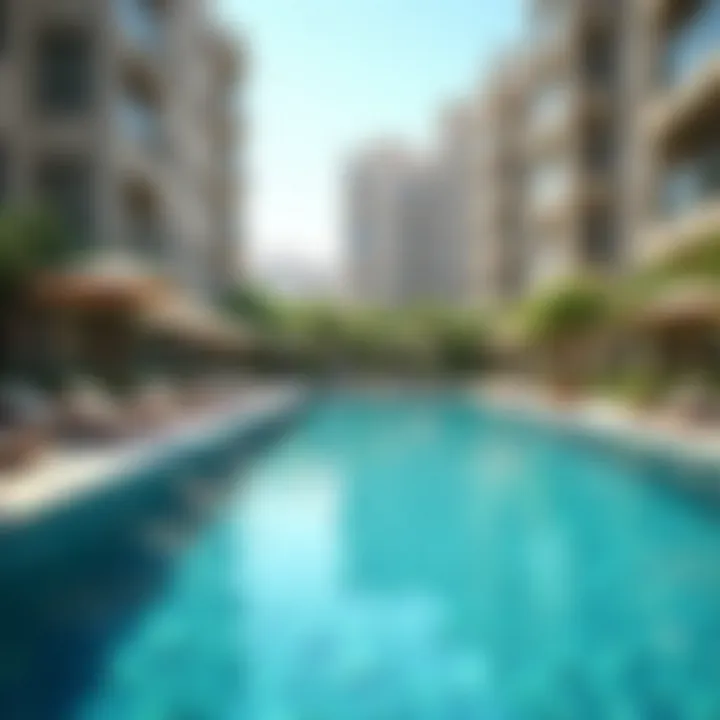 Outdoor swimming pool at a hotel in Discovery Garden