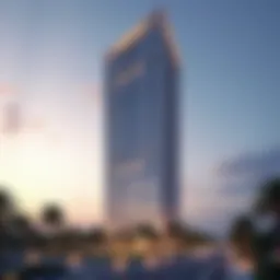 Architectural marvel of Place Tower showcasing its modern design