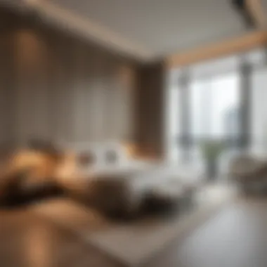 Contemporary Studio Apartment Design Modern studio apartment interior in International City