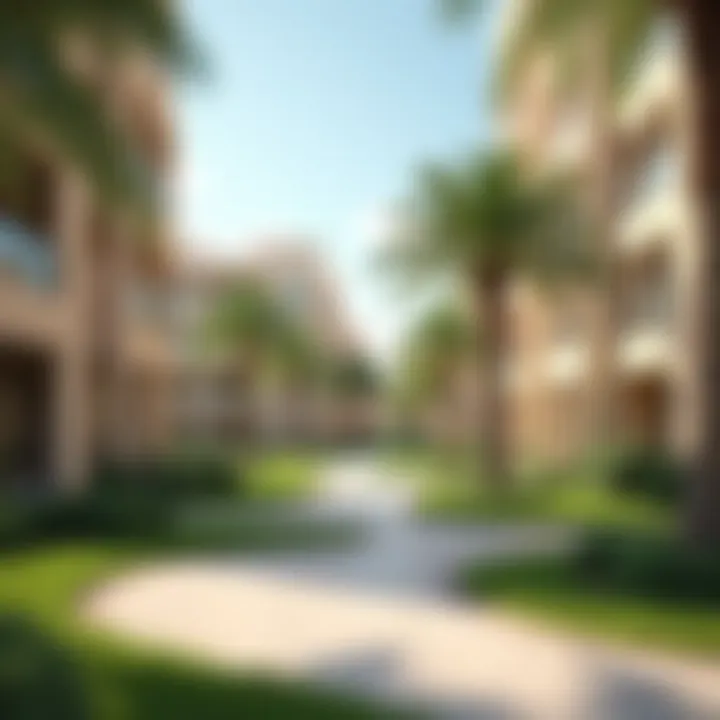 Community amenities available at Nad Al Hamar, such as parks and recreational areas