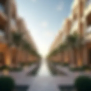 Panoramic view of the surrounding area showcasing the vibrant lifestyle of Nad Al Hamar