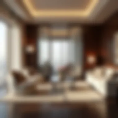 Luxury Accommodation at St. Regis Dubai Luxurious room interior at St. Regis Dubai Downtown with elegant furnishings
