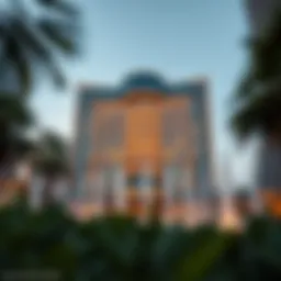 Stunning exterior view of The Address Fountain View showcasing its unique architecture